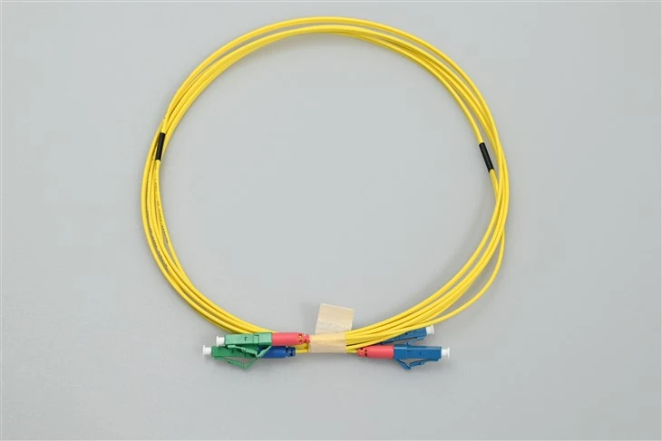 Kabel Patch Fiber Optic Lc apc ke lc upc Duplex Kuning