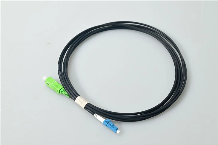 Kabel Patch Serat Optik SC APC KE LC UPC Simplex Hitam